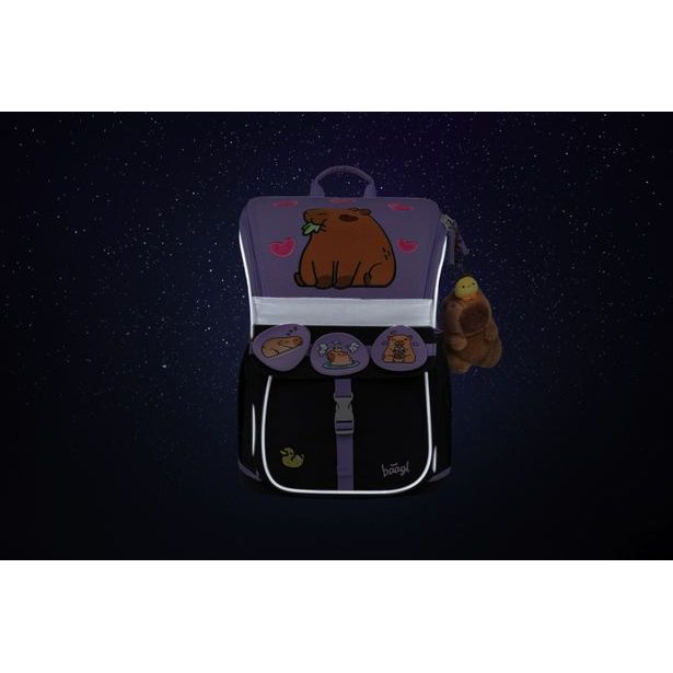 BAAGL SET 5 Zippy Kapybara: aktovka, penál, sáček, zástěra, peněženka