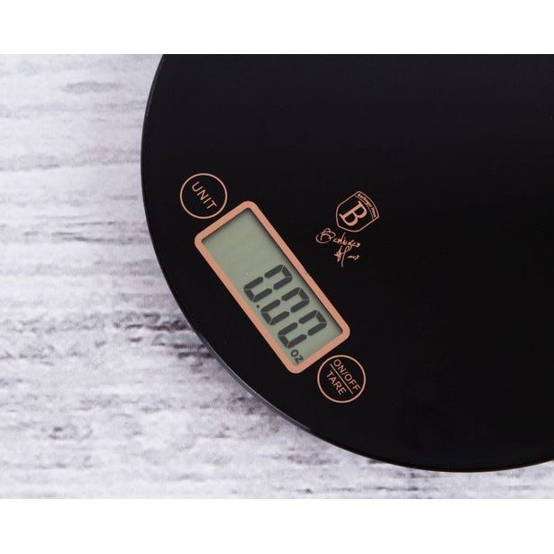 BERLINGERHAUS Váha kuchyňská digitální kulatá 5 kg Black Rose Collection BH-9431
