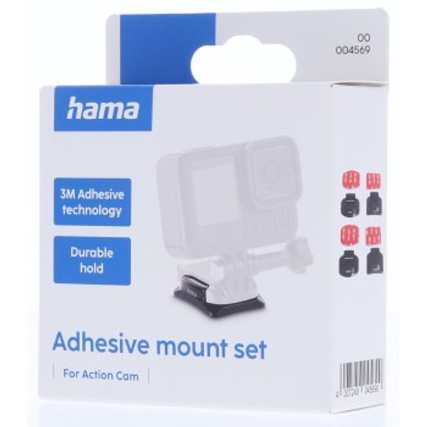 Hama set: 4 upevňovací destičky pro akční kamery, GoPro kompatibilní