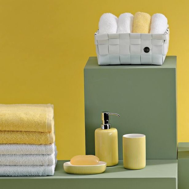 KELA WC sada Ava keramická žlutá KL-24431