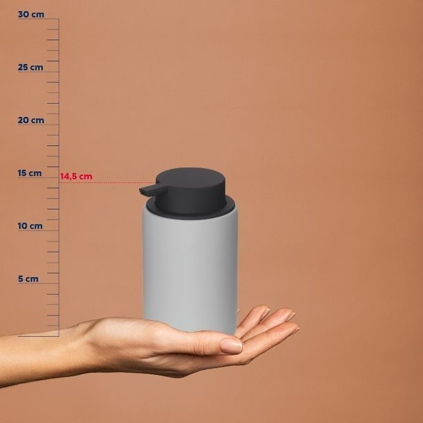 KELA Dávkovač mýdla Sana světle šedá KL-23955