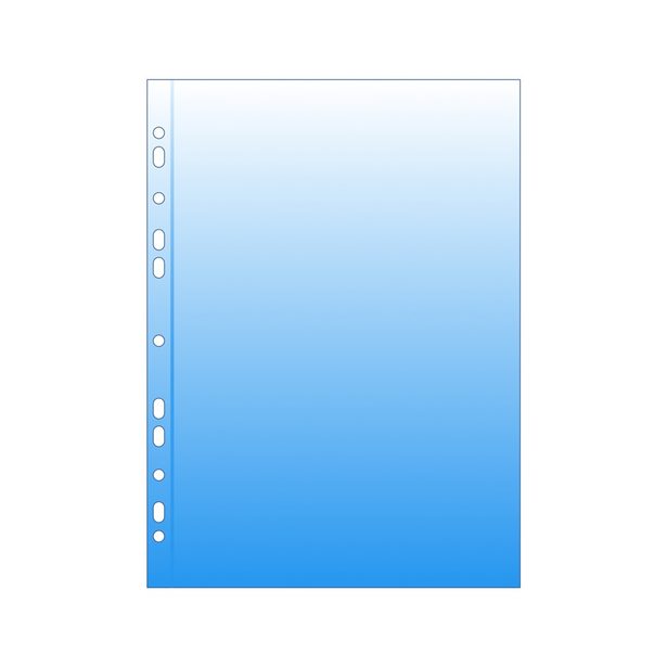 Průhledný obal A4 "U" eurozávěs - modrá