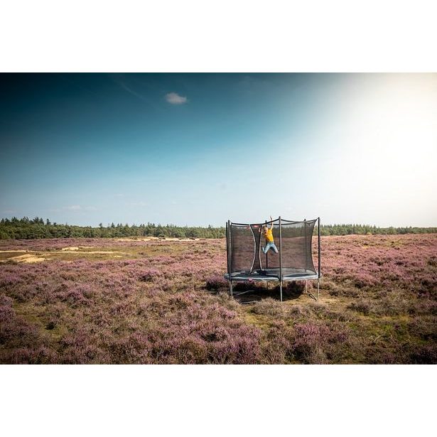 BERG Trampolína BERG Favorit 270cm šedá + ochranná síť Comfort