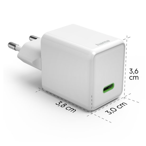 Hama rychlá USB nabíječka, USB-C PD/QC 45 W, super-mini