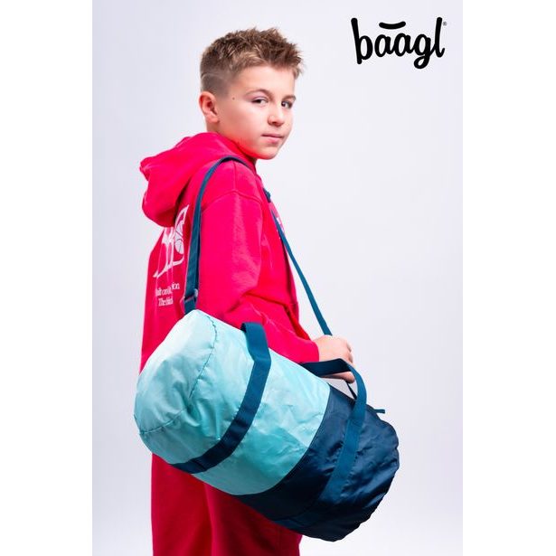 BAAGL SET 3 Skate Petrol: batoh, penál, sportovní taška GRS