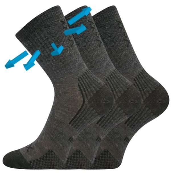 VoXX Dětské ponožky OPTIMALIK - tm. šedá