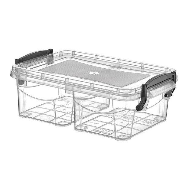 box 1,16l, dělený 2x0,58l, drž.uzavěr, transp.plast