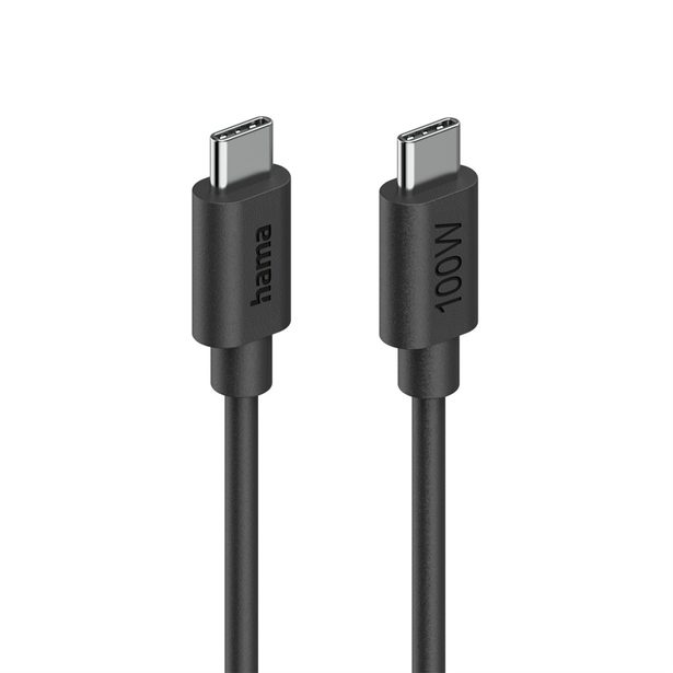 Hama USB-C 2.0 kabel, 1,5 m, 100 W, Ecosential