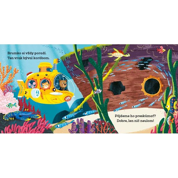 BRUMKO ROZUMKO MORSKÝM VÝSKUMNÍKOM – Obrázky s pohyblivými prvkami