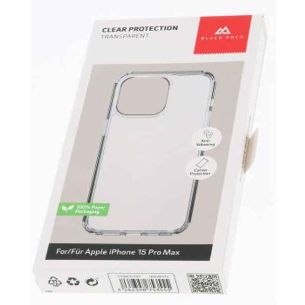 Black Rock Clear Protection Case, kryt pro Apple iPhone 15 Pro Max, průhledný