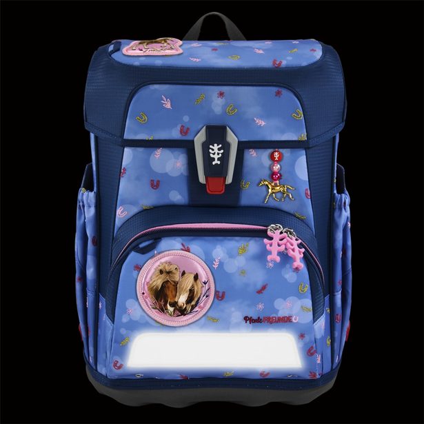 Školní aktovka CLOUD Spiegelburg, Pferdefreunde, Horse Friends- 5 dílný set, AGR certifikát