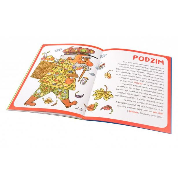 JARO, LÉTO, PODZIM, ZIMA – Kniha samolepek a hádanek Baagl