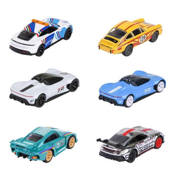 Autíčko Porsche Motorsport Deluxe, 6 druhů