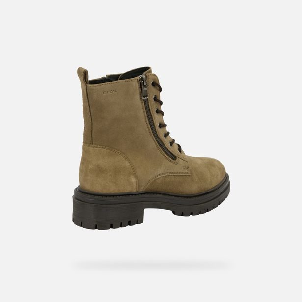 Khaki dámská kotníková obuv Geox Iridea