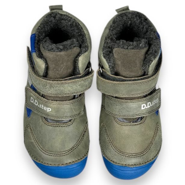 D.D.step barefoot dětské zimní boty - Šedé