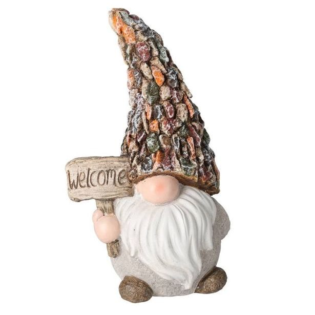 PROGARDEN Zahradní trpaslík dekorace 24 cm s cedulí Welcome KO-095752290welc