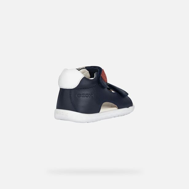 Tmavě modré chlapecké sandály pro první krůčky Geox Sandal Macchia Boy