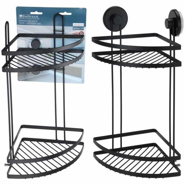 EXCELLENT HOUSEWARE Polička kovová rohová 26 x18 x 37 cm KO-C80653650