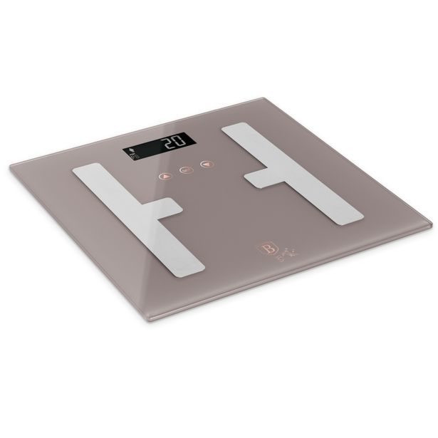 BERLINGERHAUS Osobní váha s měřením tuku, svalů a vody 180 kg Taupe Collection BH-9757