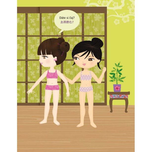 Šaty pre AKIKO ─ Kniha samolepiek Baagl