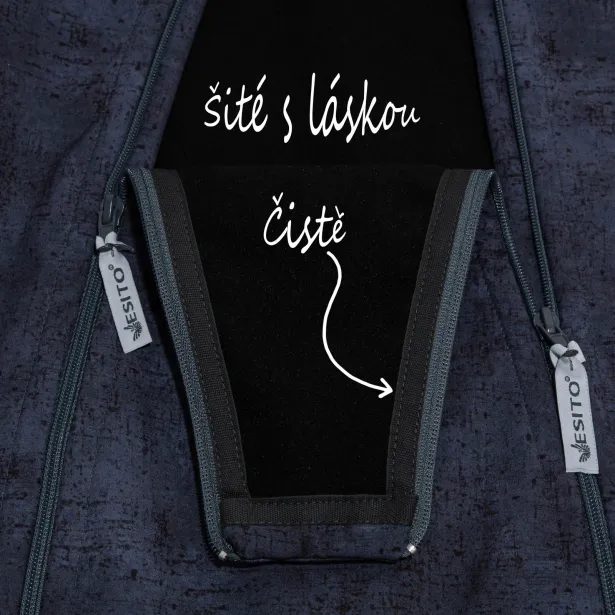 ESITO Rostoucí softshellová kombinéza s fleecem Šedý melír - šedá