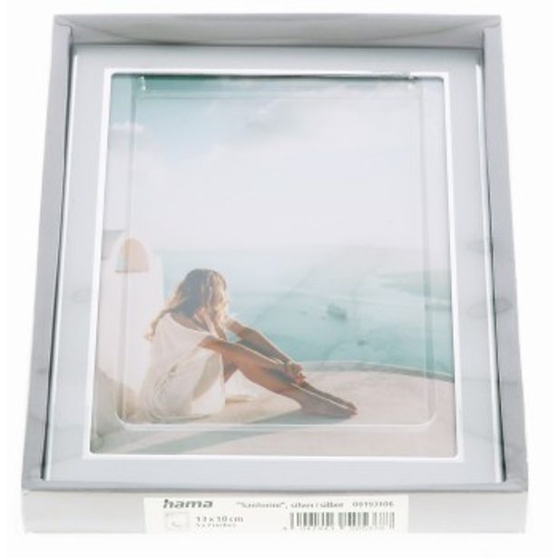 Hama portrétový rámeček SANTORINI, 13x18 cm, stříbrná
