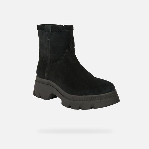 Černá dámská kotníková obuv Geox Pluette