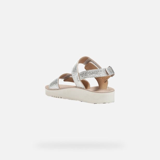 Stříbrné dívčí sandály Geox Sandal Costarei