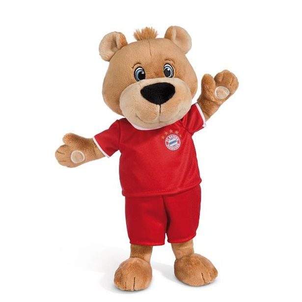 NICI NICI plyš FC BAYERN MÜNCHEN Medvěd Berni 35cm ve fotbalovém dresu, GREEN
