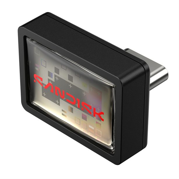 SanDisk Extreme Fit USB-C Flash Drive USB 512 GB Flashdrives 400 MB/s, černá