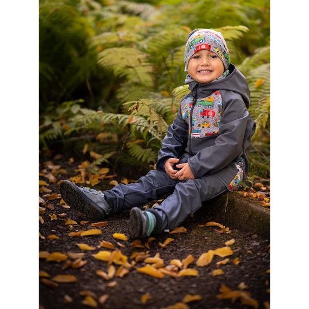 Unuo, Batolecí softshellové kalhoty s fleecem Street, Tm. Šedá