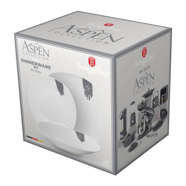 BERLINGERHAUS Jídelní sada talířů porcelánová 18 ks BH-10204