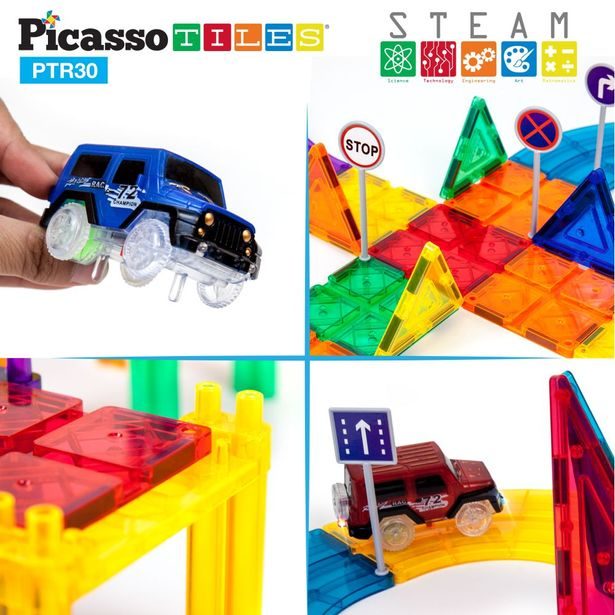 Picasso stavebnice, Závodní dráha s autíčky, 30 KS