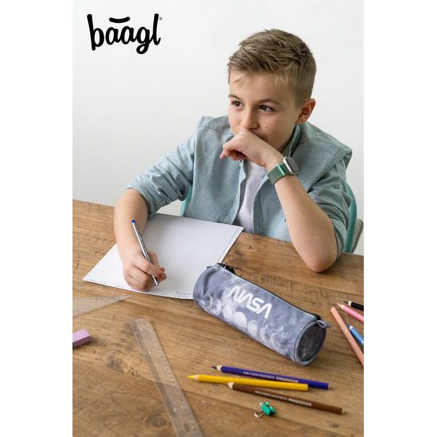 BAAGL Studentské pouzdro Nasa Grey