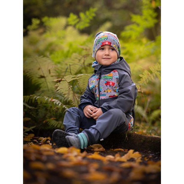 Unuo, Batolecí softshellové kalhoty s fleecem Street, Tm. Šedá