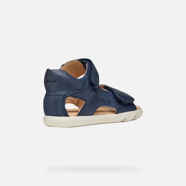 Tmavě modré chlapecké barefoot sandály Geox Sandal Steppieup