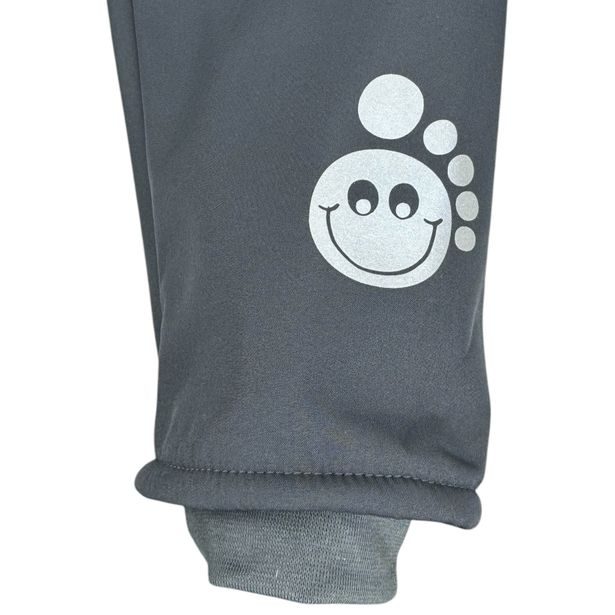 MODADETI Dětské softshellové kalhoty ADELLiNO s fleecem a reflexem šedé