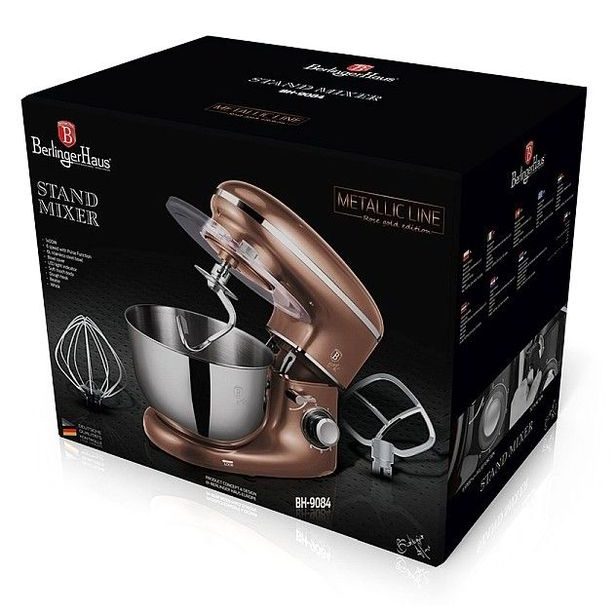 BERLINGERHAUS Kuchyňský robot 1300 W Rosegold Metallic Line BH-9197