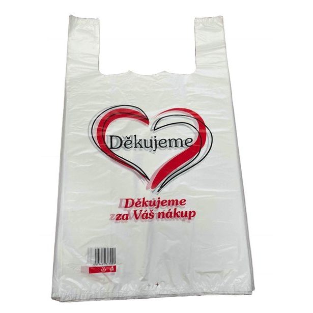 taška odnosná 52x32cm-DĚKUJEME, nosn.10kg, PE