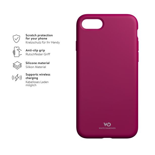 White Diamonds Urban Case, kryt pro Apple iPhone 7/8/SE 2020/SE 2022, fuchsiový