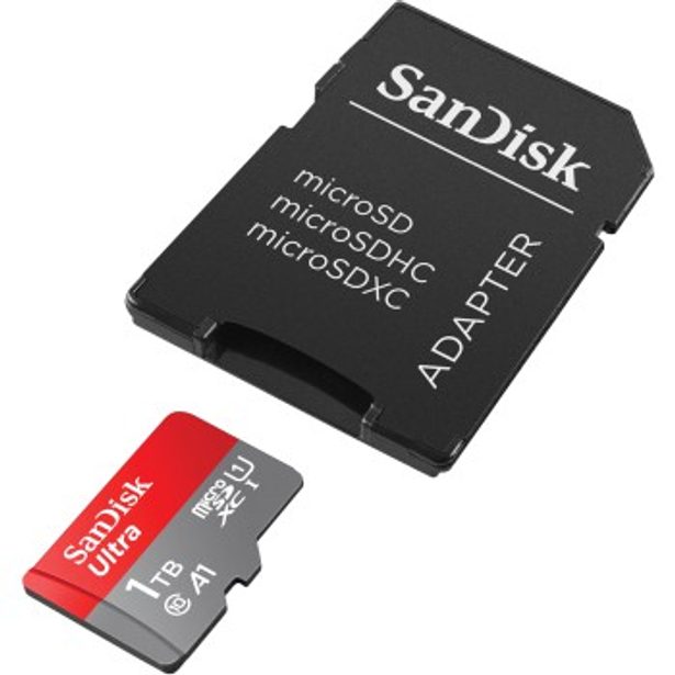 SanDisk Ultra microSDXC 1TB + SD Adapter 150 MB/s A1 Class 10 UHS-I
