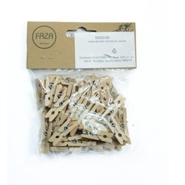 kolíčky 50ks MINI, 2,5x0,8x0,3cm, dřevěné