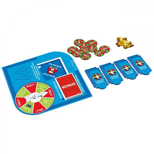 HASBRO - MONOPOLY ROZŠÍŘENÍ JACKPOT, bezplatné parkování CZ verze