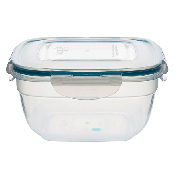 LOCKNLOCK DÓZA "EASY MATCH" ČTVERCOVÁ 950ML, TYRKYSOVÁ_hamashop