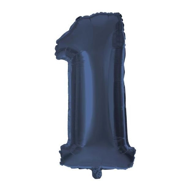 TORO BALÓNEK ČÍSLICE 1, 30CM, MATNĚ TMAVĚ MODRÁ
