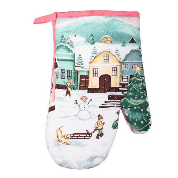 TORO CHŇAPKA KUCHYŇSKÁ VÁNOČNÍ "VESNIČKA" 19X27CM_hamashop