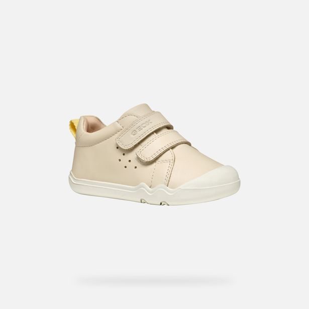Krémové dívčí tenisky Geox Steppieup