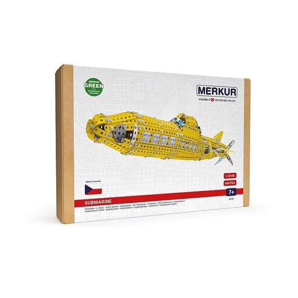 MERKUR - Stavebnice Merkur - Ponorka, 654 dílků