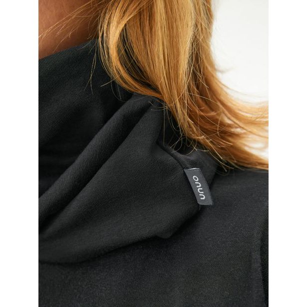 Unuo Dámský nákrčník z teplákoviny Basic, Černá