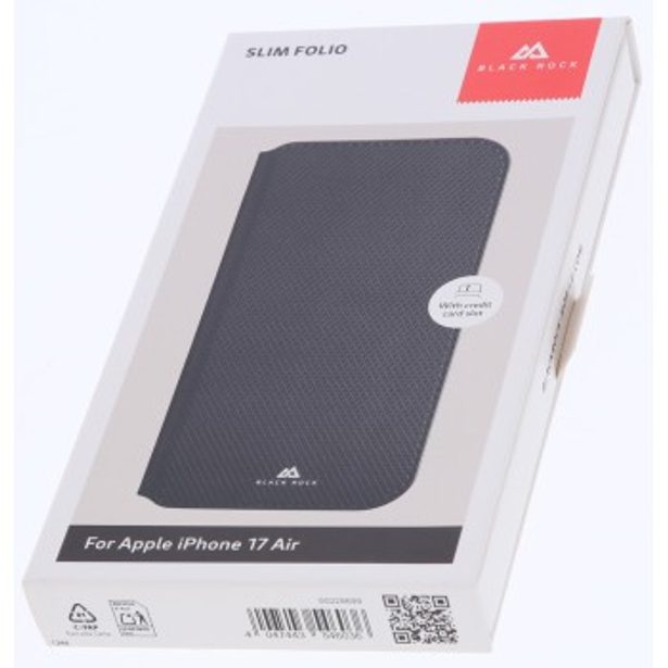 Black Rock Slim Folio, pouzdro-knížka pro Apple iPhone Air, černé